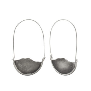 Sterling silver mountain earrings