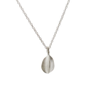 Silver beech nut necklace